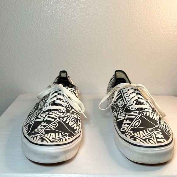 Vans Authentic OTW Repeat Black/True White Men's Classic Skate Shoes Size 12 - Picture 2 of 15